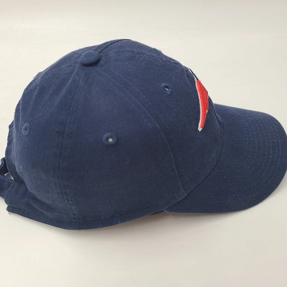 Youth New England Patriots Hat Strapback New Era 9Twenty Blue Red NFL Football